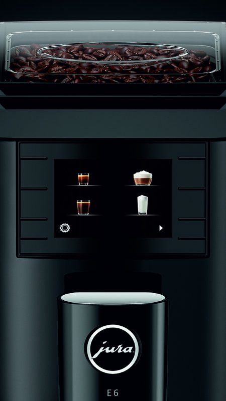 E6 Piano Black EC - JURA Store | Kaffeevollautomaten